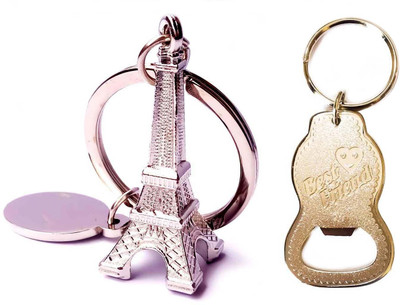 ShopTop Eiffel Tower Statue with bottle opener keychain Key Chain