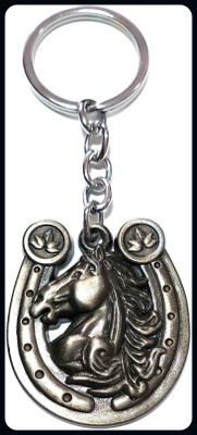 Meeko.com Horse Naal Face key chain 01-A Key Chain