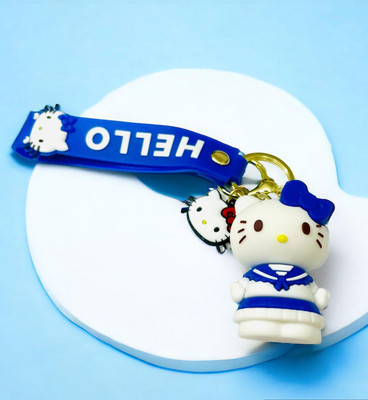 GKM Kitty with strap 3D charming premium quality keychain for gifting,boys & girls Key Chain