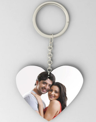 PHOTON CRAFTS Customized Key Chain Heart Shape Key Chain