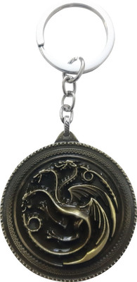 BBG NEW_GREEN ROUND GOT DRAGON Key Chain