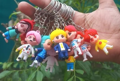 SHIVRAJ Bts pack of 7 pcs key chain for BTS lovers Key Chain