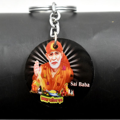 AFH Sabka Malik Ek Sai Acrylic Keychain for Car Bike Home Office Men & Women Key Chain