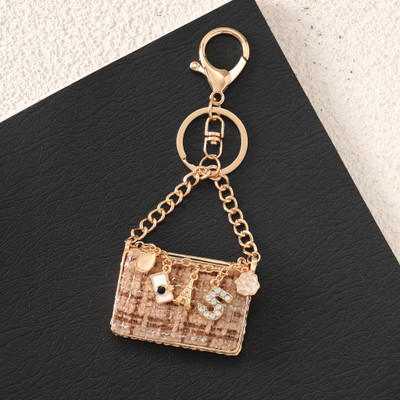 Salty Mini Paris Purse Bag Charm-Brown Key Chain