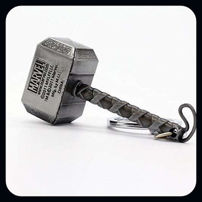 gtrp Thor-Hammer-K-Marvel-Silver-Key-A Key Chain