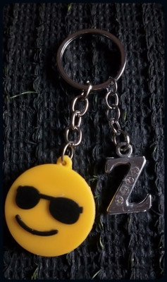 Meeko.com Z Letter With Smiley Rubber Key Chain 2z-A Key Chain
