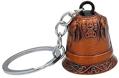 posxo Classic Antique Tibetan elephant embedded Bell Keyring pack of 1 Key Chain
