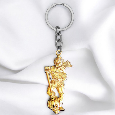 Sullery God Ram Bhakat Pawanputra Bajrangbali Hanuman Gada Metal Keychain Skey2024141 Key Chain