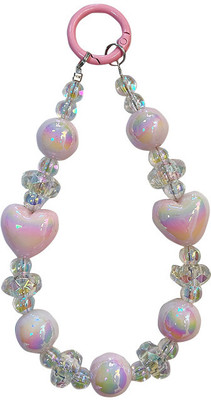 Baby Dino Iridescent Heart Loop Key Chain