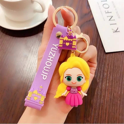 gtrp keychain-Cute 3D Princess with Charm Key Chain