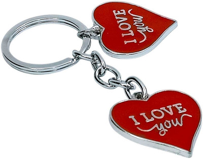 AMANVANI Red Heart Cute Couple Keychain/Bag Pendant/Romantic Love Keychain Key Chain
