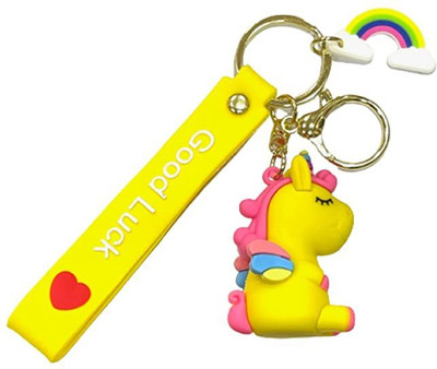 gtrp Unicon Yloow Premium Action Character 3D Rubber Silicone Keychain Key Chain