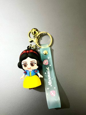 cutieclicks Cute Princess Character Keychain with Mermaid Strap Key Chain