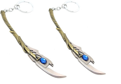 MAG BEE Loki Scepter Golden Combo Pack of 2 Keyrings Key Chain