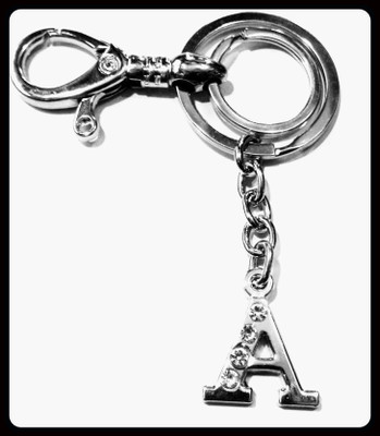 Meeko.com ALPHABET A NAME / FOR BOYS /GIRLS / MEN/ WOMEN/ FRIENDS /CAR /BIKE-KC_kc74 Key Chain