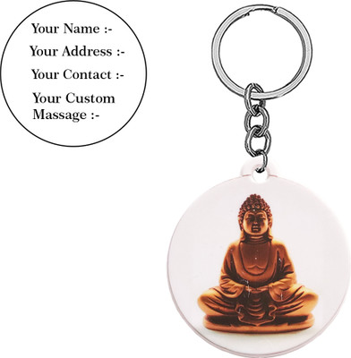 M Men Style Religious Lord Gautam Buddha Polymer Keychain SkeyP53 Key Chain
