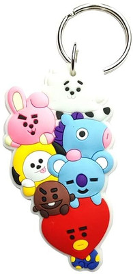 Funfob BT21 Two side Keychain For BT21 fans Key Chains Multicolour (Chimmy Basic). Key Chain
