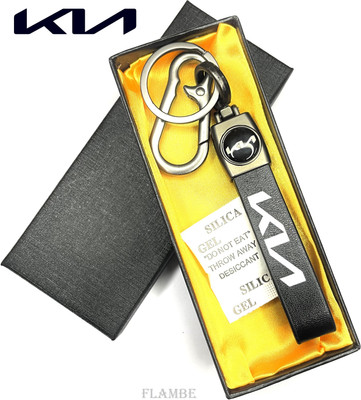 FLAMBE KIA Keychain Stainless steel Metal finish Key Chain