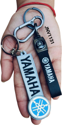 JNV Leather Keychain Compatible With Yumaha Bike R15 | MT 15 | FZ Scooty Bike Key Chain