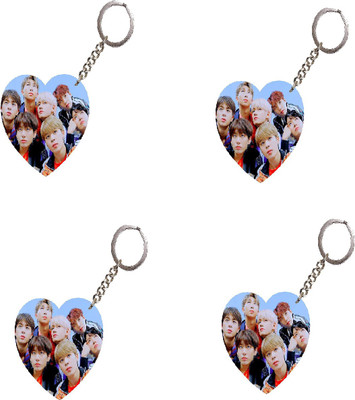 Convay G5 BTS Army Heart Shape Key-Chain SET 4 Key Chain