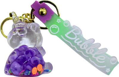 Nivu Cute Unicorn Design - Water Glitter Keychain for Girls with Decorative Strap Key Chain