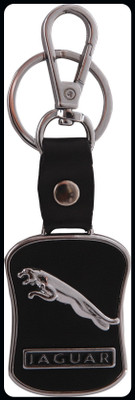 gtrp Keychain-CFK163aguar Leather Metal JR07 Locking Key Chain(Black) Key Chain