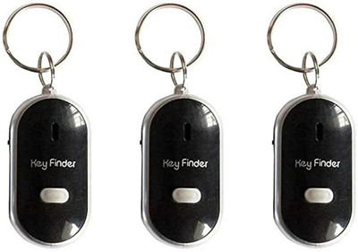 EarthlyProducts Bluetooth Key Finder, Smart GPS Tracker for Keys and Wallets (Pack-3) Key Chain