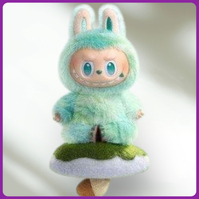 indob Blue Labubu doll 256 Key Chain