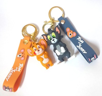 gtrp Tom and jerry chain key ring for Bike & Car (Pack of 2) Key Chain