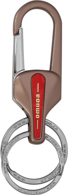 Techpro Omuda Premium Hook Locking Heavy Metal key ring for Bikes,Cars M- 8013 Red Key Chain