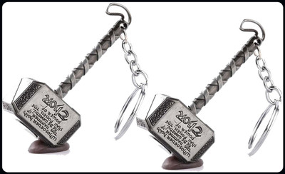 gtrp (Pack Of 2) Thor Hammer-A Key Chain