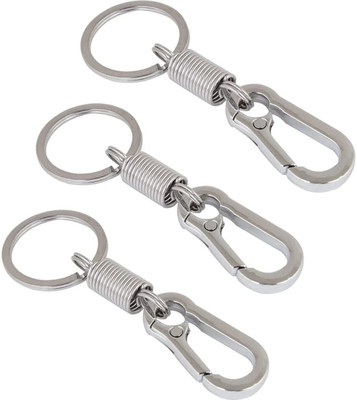 Meeko.com Keychain-Stylish hook key ring combo set of 3 for bike office Key Chain