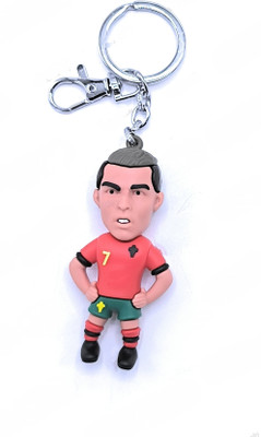 Sbb Novelty World Famous Footballer Cristiano Ronaldo 3D Silicon Keychain for Boys,Gilrs Key Chain