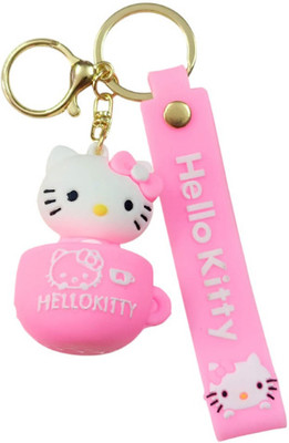 PEARLISH Cute Kitty in Cup 3D Keychain Key Chain