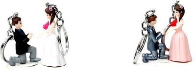 ADOREAL Wedding Couple Keychain Proposal Design Pack Of 1 Pair For Valentines Day Key Chain