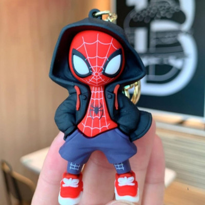 Syshri Superhero 3D Spider Man Keychains for Kids Cute Avengers Keyring ZX1 Key Chain