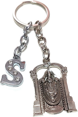 Meeko.com S letter with Bala ji key chain Key Chain