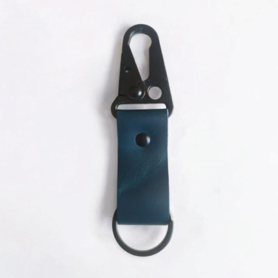 kozha Leather Hook Key chain Blue Key Chain