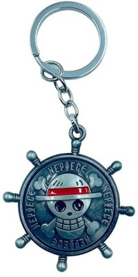 Mr. Auen One Piece Silver Rotating Metal Keychain Key Chain