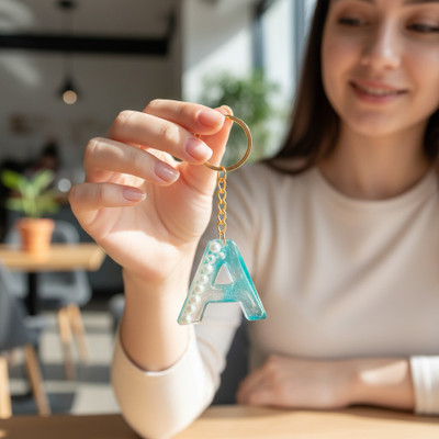 Veloura International keychain A_01 blue Key Chain