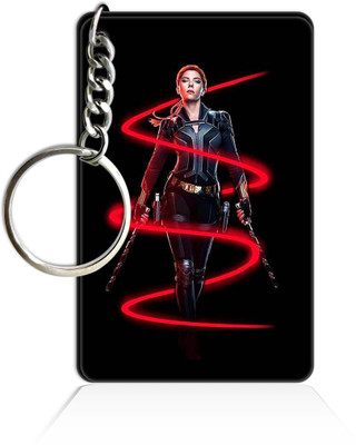Party Gift Printed Wooden Rectangle Hero key ring Keychain PGRQ255KY (121) Key Chain