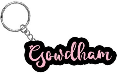 SY Gifts BPK Gowdham Name Keychain Key Chain