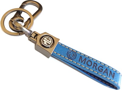 MG MORGAN Car Blue leather ring hook Key Chain