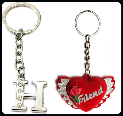 Meeko.com Best friend and Letter H keyring 06-A Key Chain