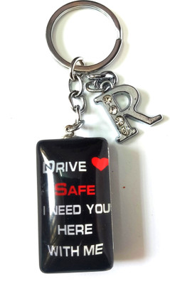 Meeko.com Glass Drive Safe With R Letter Bike Key Chain 03 Key Chain