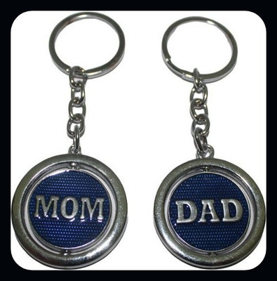 MAG BEE MOM & DAD revolving/rotaing - 2 Pcs-Premium Key Chain