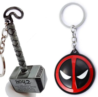 BBG NEW_Combo of Thor hammer & Deadpool keychain & Best quality keychain Key Chain