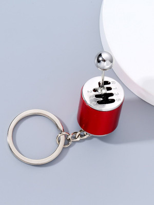 SHRI JI Premium Quality RED Car Manual Gearbox Metal Keychain Key Chain