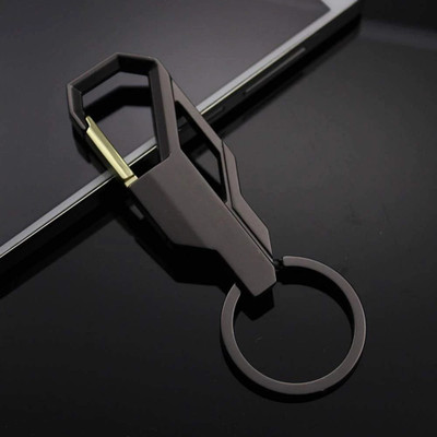 FLAMBE New_Double Car Ring Business for Men, Black Key Chain