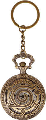 gtrp keychain-Naruto Antique Analog Pocket Watch Beautiful Designer Vintage Keychain Key Chain